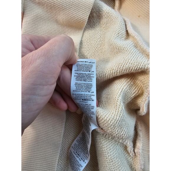 Sweaty Betty sz medium orange zebra striped pullover sweater lounge comfortable - Picture 7 of 9